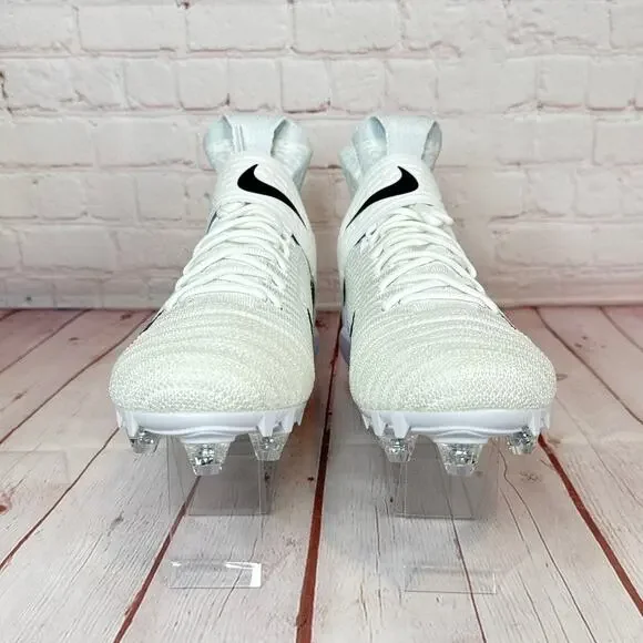 Nike Alpha Menace Elite 2 Flyknit White Football Cleats Mens Size 11 CI1530-100 - Picture 5 of 11